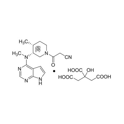 (3R,4R)-4-Metylo-3-(metylo-7H-pirolo[2,3-d]pirymidyn-4-yloamino)-b-okso-1-piperydynopropanonitryl: 2-hydroksy-1,2,3- propanotrikarboksylan