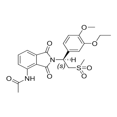 (+)-N-［2-［1(S)-(3-etoksy-4-metoksyfenylo)-2-(metylosulfonylo)etylo］-1,3-diokso-2,3-dihydro-1H-izoindol-4 -ylo-acetamid